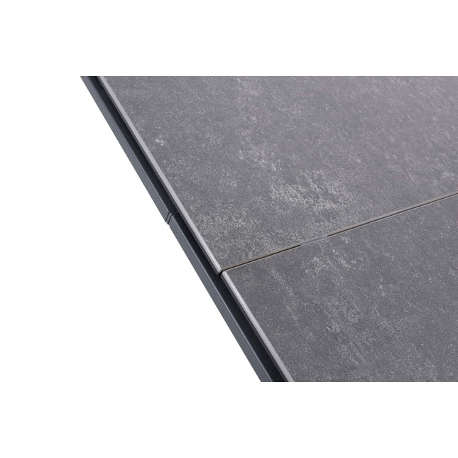 Taste 4SO Tosca Dining Anthrazit + Optimales Verschiebungstisch Keramik 220-280-340 cm