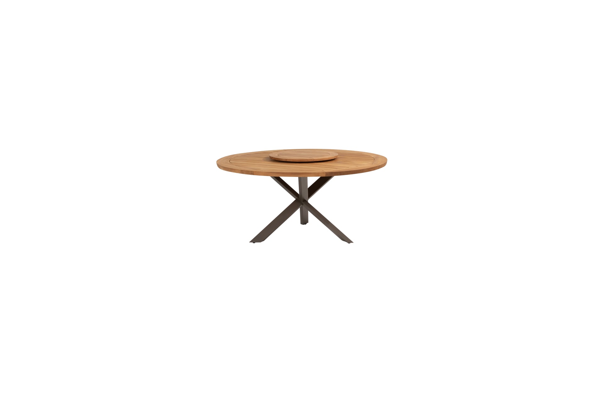 Prado dining table Teak 160cm with Terre legs and Lazy Susan - view 2