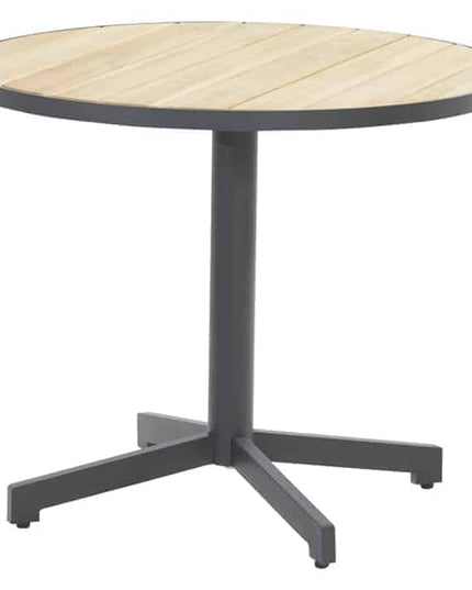 4 Seasons Outdoor Fabrice Essanthrazit + Taste 4SO Fiesta Bistro Tabelle 90 Ø CM