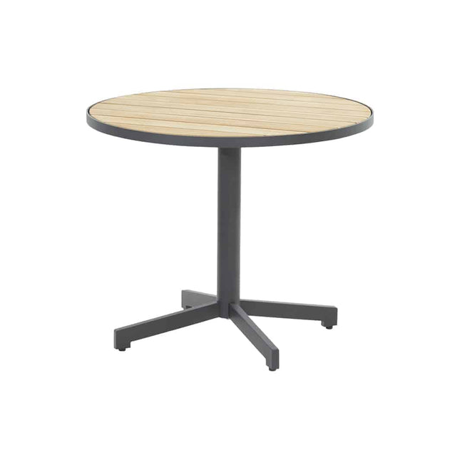 4 Seasons Outdoor Fabrice Essanthrazit + Taste 4SO Fiesta Bistro Tabelle 90 Ø CM
