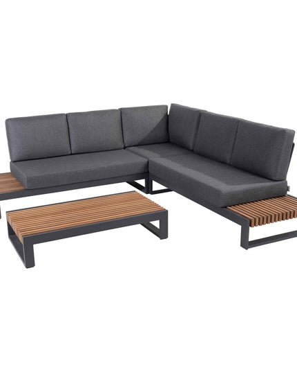 Taste 4SO Kioto Lounge Set Modular Anthrazit + Kaffeetisch 120 x 60 cm