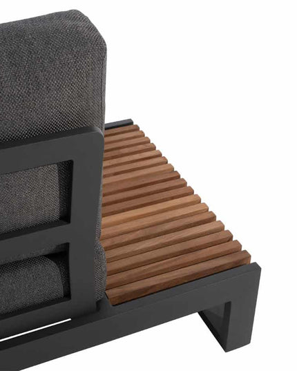 Taste 4SO Kioto Lounge Set Modular Anthrazit + Kaffeetisch 120 x 60 cm