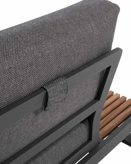 Taste 4SO Kioto Lounge Set Modular Anthrazit + Kaffeetisch 120 x 60 cm