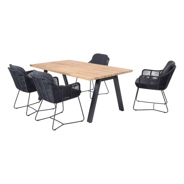 Taste 4SO Belmond Essstuhl Anthrazit inkl. 2 Kissen