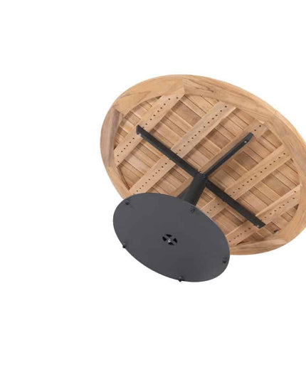 Taste 4SO Saba Low Dining Teak Tabelle 160 Ø CM Anthrazit -Chassis