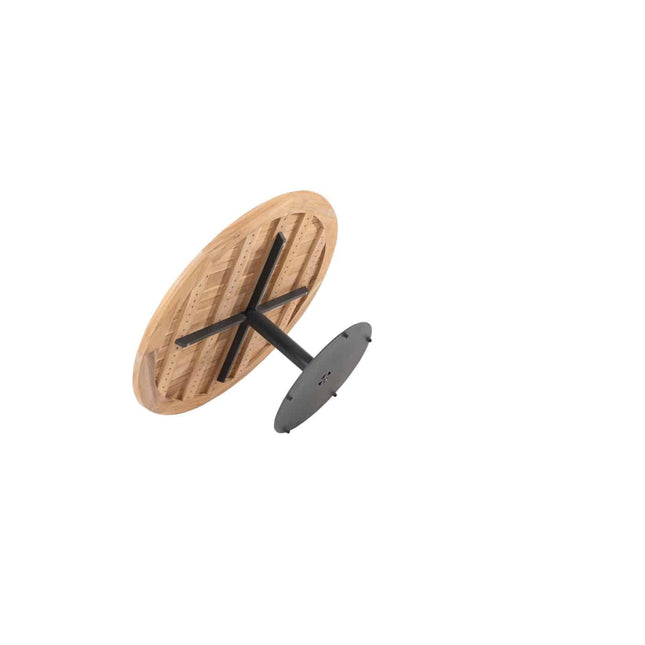 Taste 4SO Saba Low Dining Teak Tabelle 160 Ø CM Anthrazit -Chassis