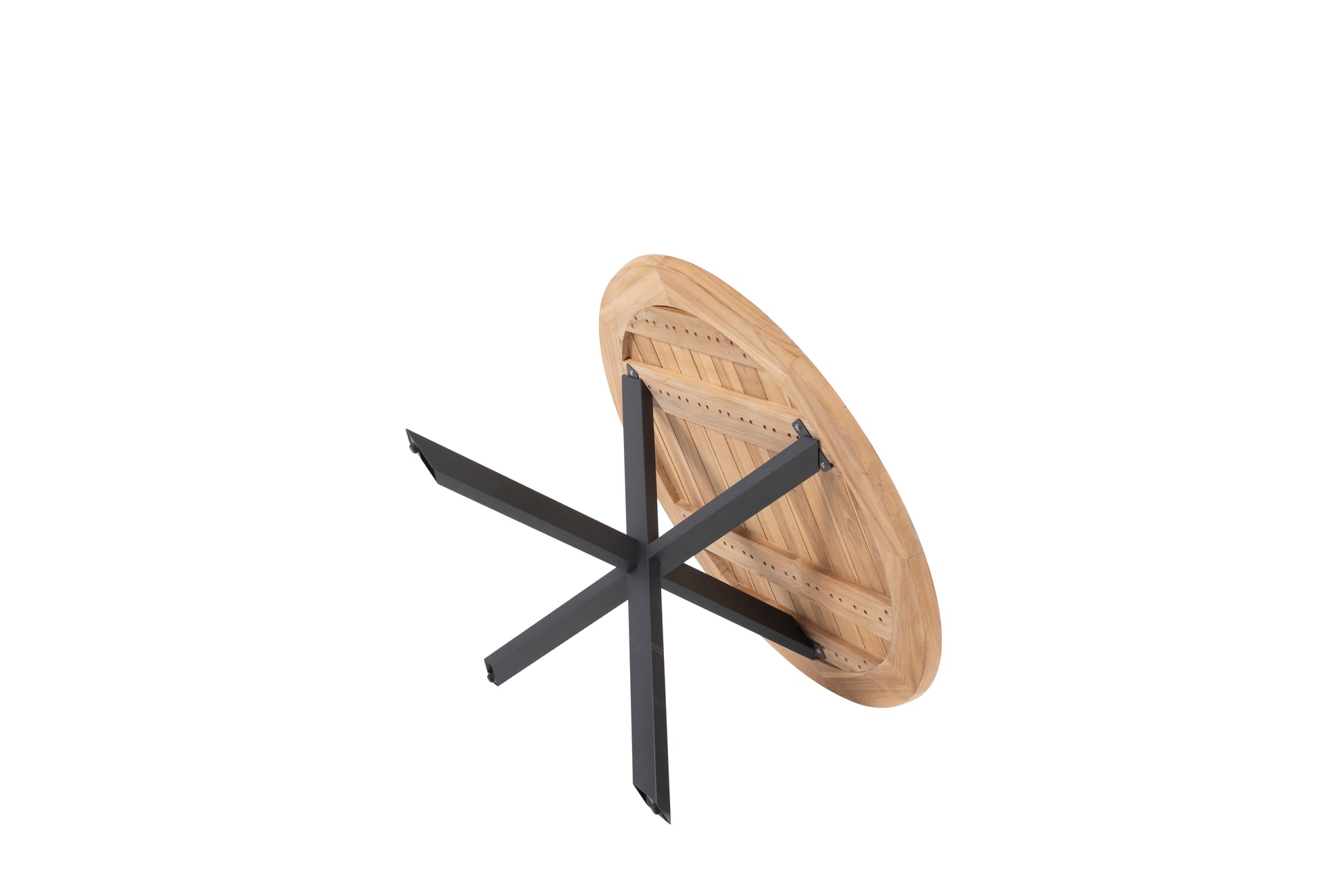 Taste 4SO Prado dining table natural teak 130cm round - SKU 91417-91418 - Detail view