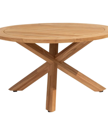 4 Seasons Outdoor Tess Dining + Taste 4SO Prado Teak Tabelle 130 Ø CM Teak -Basis
