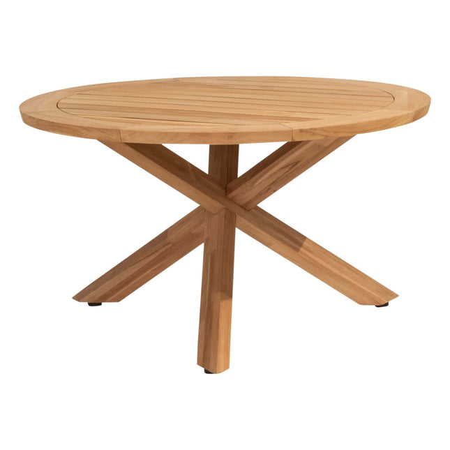 4 Seasons Outdoor Tess Dining + Taste 4SO Prado Teak Tabelle 130 Ø CM Teak -Basis