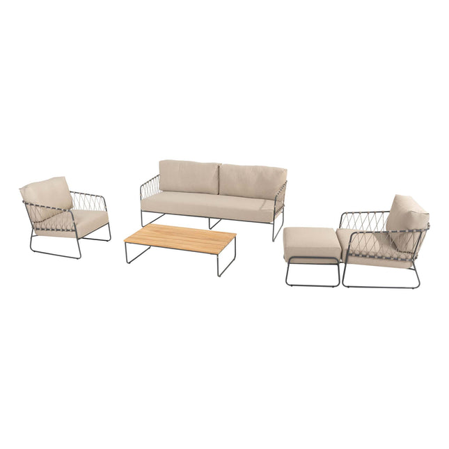 Taste 4SO Prego 3-Sitzer-Lounge-Sofa inkl. 3 Kissen