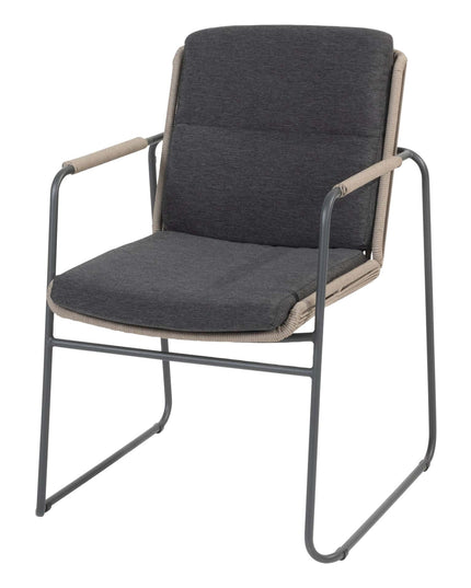 Taste 4SO Parma Stackbares Essen + Prado Teak Tabelle 160 Ø CM