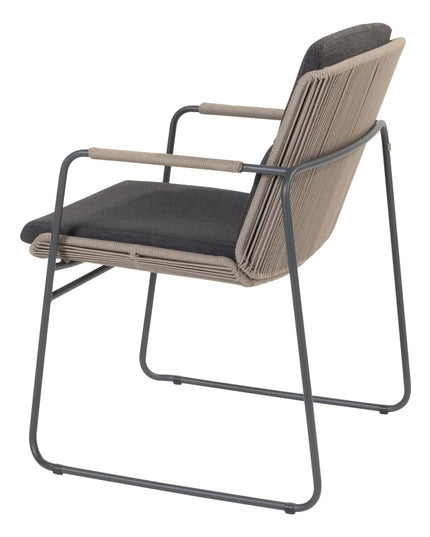 Taste 4SO Parma Stackbares Essen + Prado Teak Tabelle 160 Ø CM