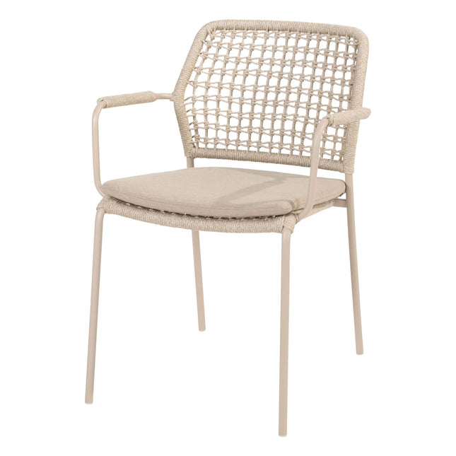 Taste 4SO Barista Dining Latte + Prado Teak Tabelle 130 Ø CM