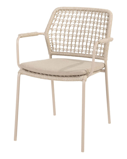 Taste 4SO Barista Essstuhl Latte + Donato Tisch Keramik Latte 160 Ø CM + Lazy Susan