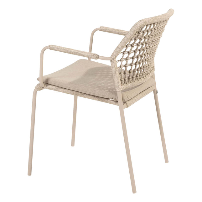 Taste 4SO Barista Dining Latte + Prado Teak Tabelle 160 Ø CM