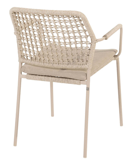 Taste 4SO Barista Essstuhl Latte + Donato Tisch Keramik Latte 160 Ø CM + Lazy Susan