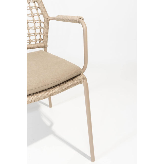 Taste 4SO Barista Dining Latte + Liam Teak Tabelle 180 cm