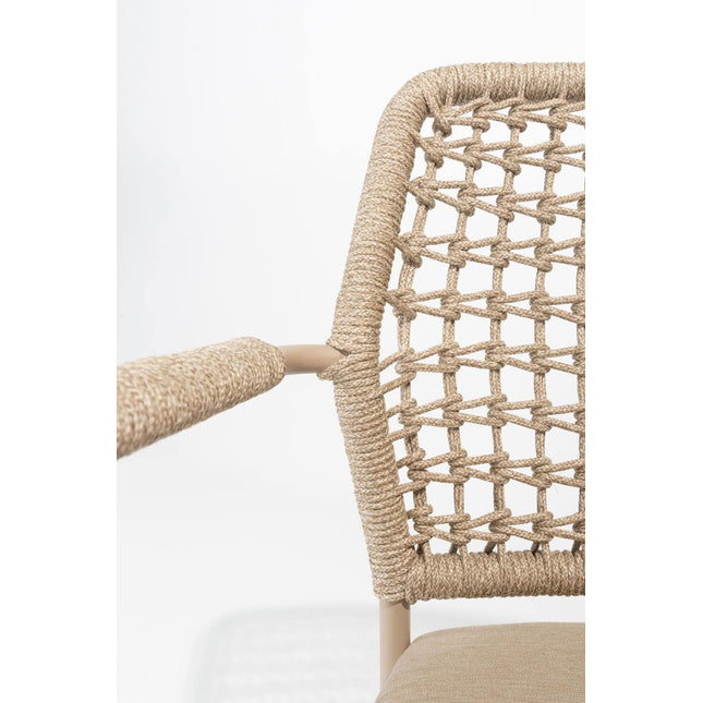 Taste 4SO Barista Dining Latte + Prado Teak Tabelle 130 Ø CM