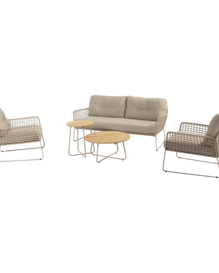 4 Seasons Outdoor -Geschmack 4SO Albano Lounge Set + Verdi Kaffeetische