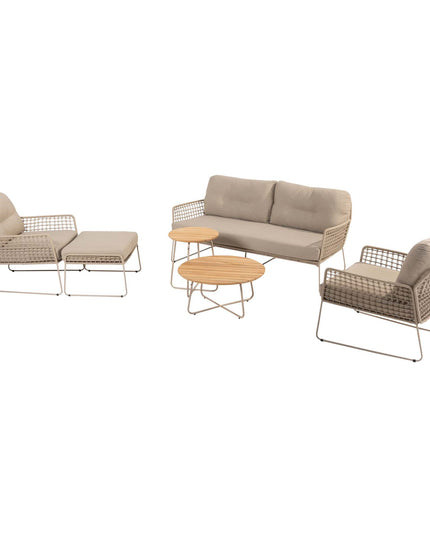 4 Seasons Outdoor -Geschmack 4SO Albano Lounge Set + Verdi Kaffeetische