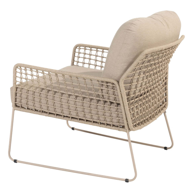 4 Seasons Outdoor im Freien 4SO Albano Lounge Set + Verdi Coucht Tabelle 73 Ø CM Latte