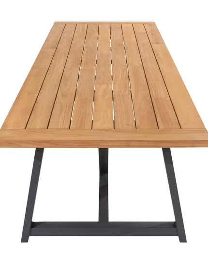 4 Seasons Outdoor Aprilla Ess Anthrazit + Geschmack 4SO Noah Teaktisch Anthrazit Basi