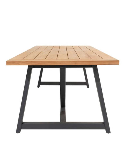 4 Seasons Outdoor Aprilla Ess Anthrazit + Geschmack 4SO Noah Teaktisch Anthrazit Basi