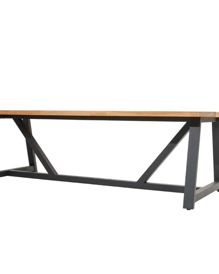 4 Seasons Outdoor Aprilla Ess Anthrazit + Geschmack 4SO Noah Teaktisch Anthrazit Basi