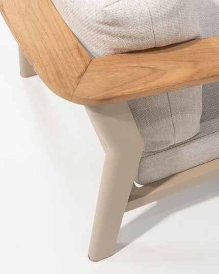Taste 4SO Olivia Lounge Set 3-Sitzer-Lounge-Sofa + 2x Lounge Chair + Emma Kaffeetische