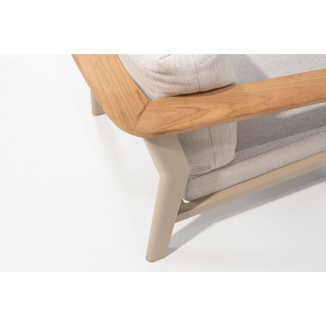 Taste 4SO Olivia Lounge Set 3-Sitzer-Lounge-Sofa + 2x Lounge Stuhl + Fußschemel