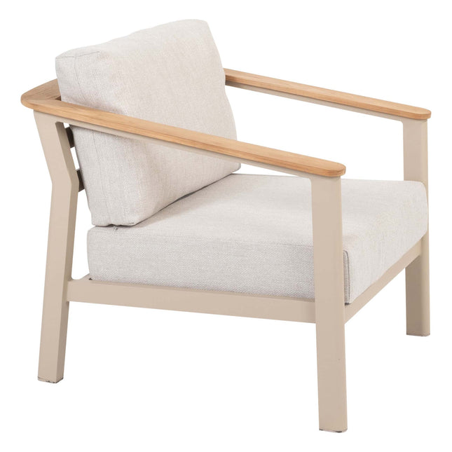 Taste 4SO Olivia Lounge Set 3-Sitzer-Lounge-Sofa + 2x Lounge Stuhl + Sara-Kaffeetische