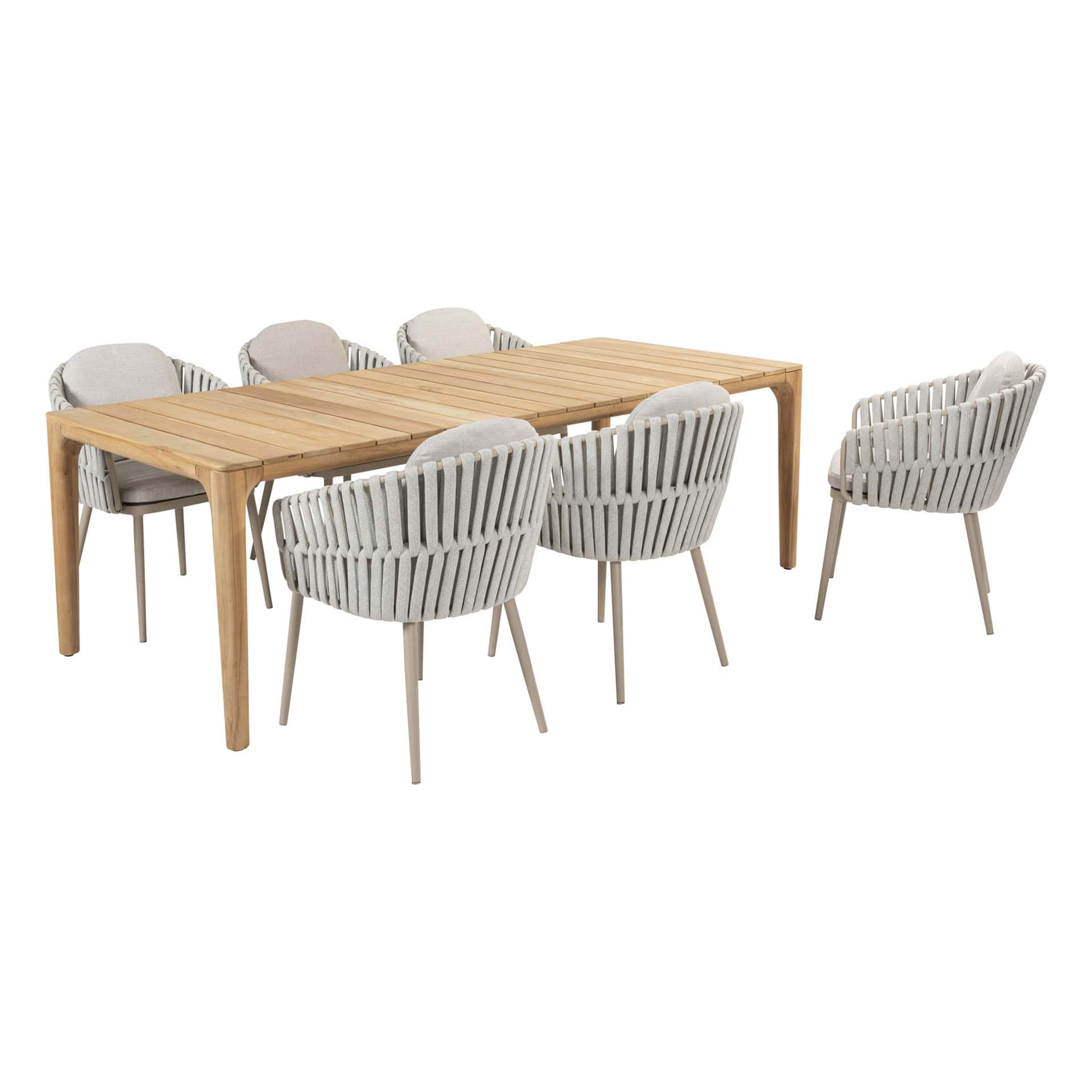 4SO Eva dining set (6 st.) met Liam tafel 240x100cm
