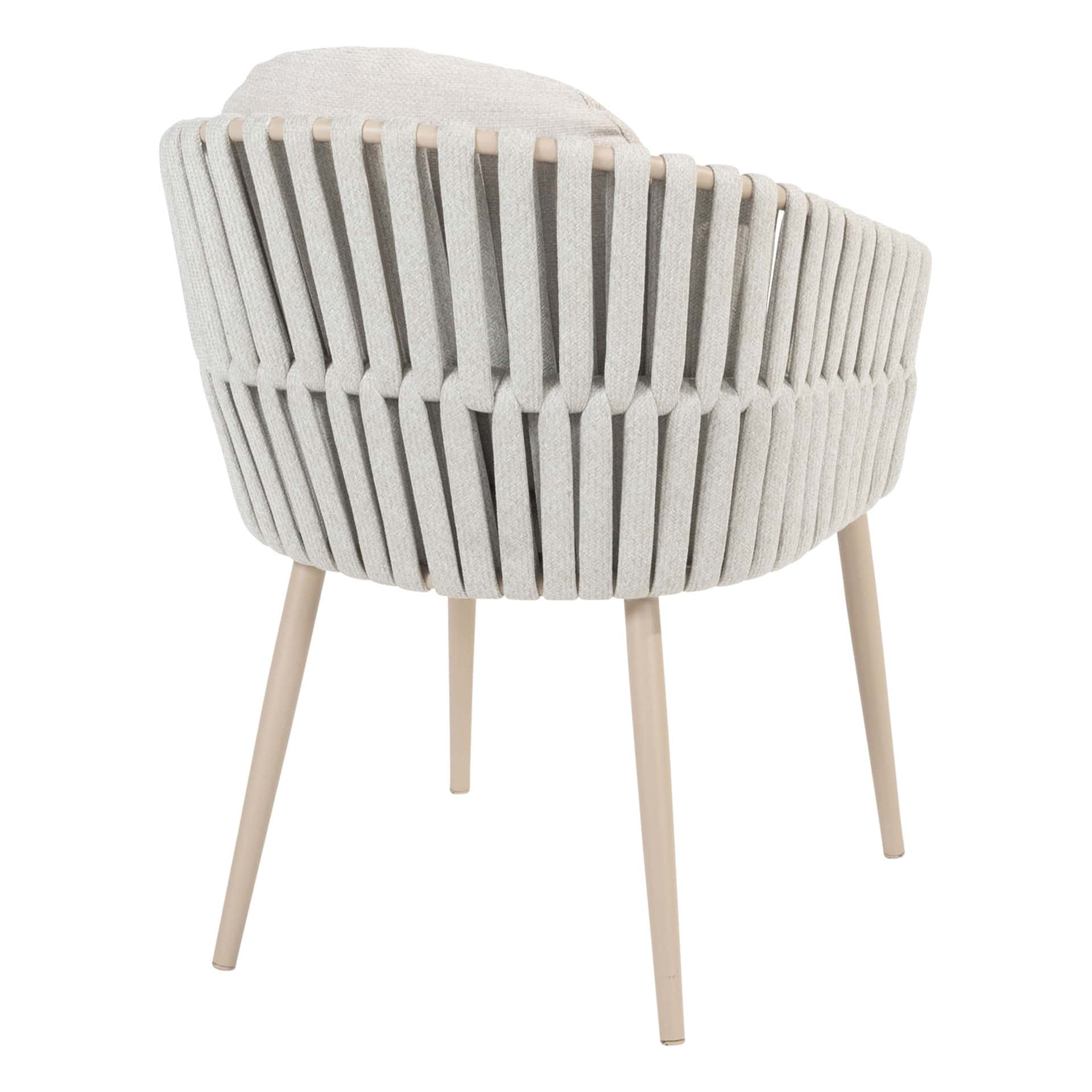 4SO Eva dining set latte (6 st.) met Denia tafel 240x110cm - afbeelding 12