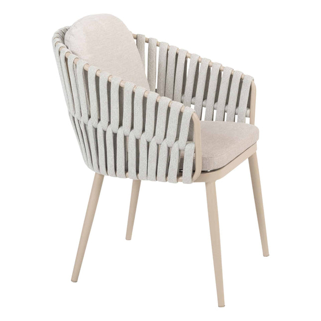 Taste 4SO Eva Dining + Prado Teak Tabelle 130 Ø CM