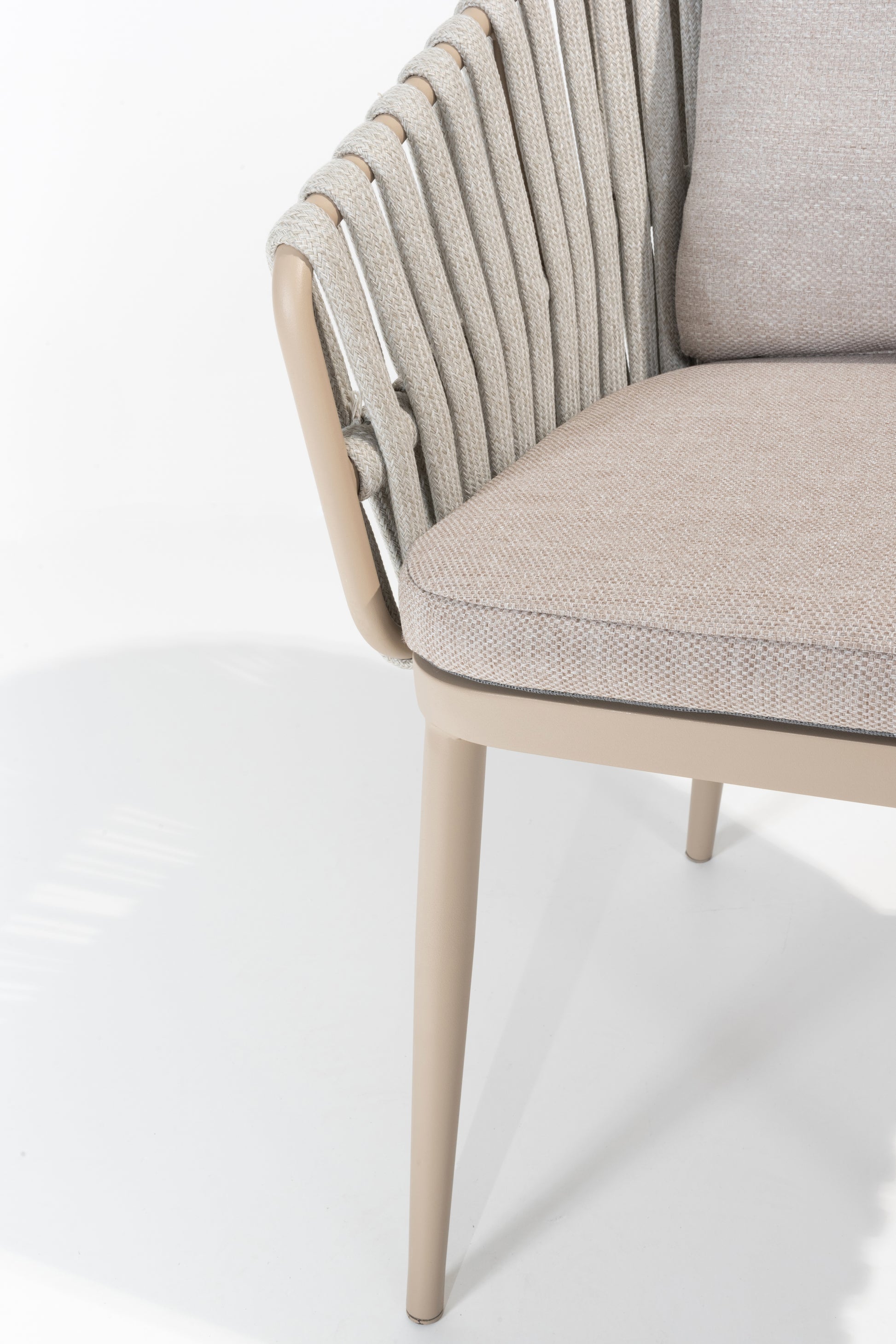 Taste 4SO Eva dining chair latte with 2 cushions - SKU 91515 - Detail view