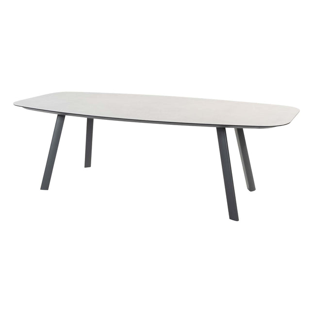 4 Seasons Outdoor Aprilla Ess Anthrazit + Taste 4SO Manolo -Tisch -Anthrazit mit gedrucktem Keramiktisch -Tisch 240 cm