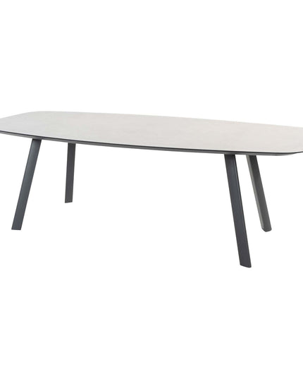 Taste 4SO Barista Dining Anthrazit + Manolo -Tisch -Anthrazit mit bedrucktem Keramik -Tisch -Top 240 cm