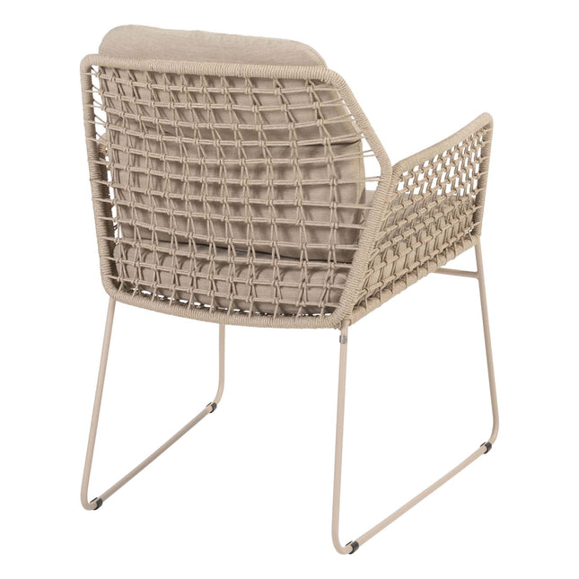 Taste 4SO Albano Essstuhl + Prado Tisch mit Keramik -Tisch -Top -Fass -Latte 240 cm