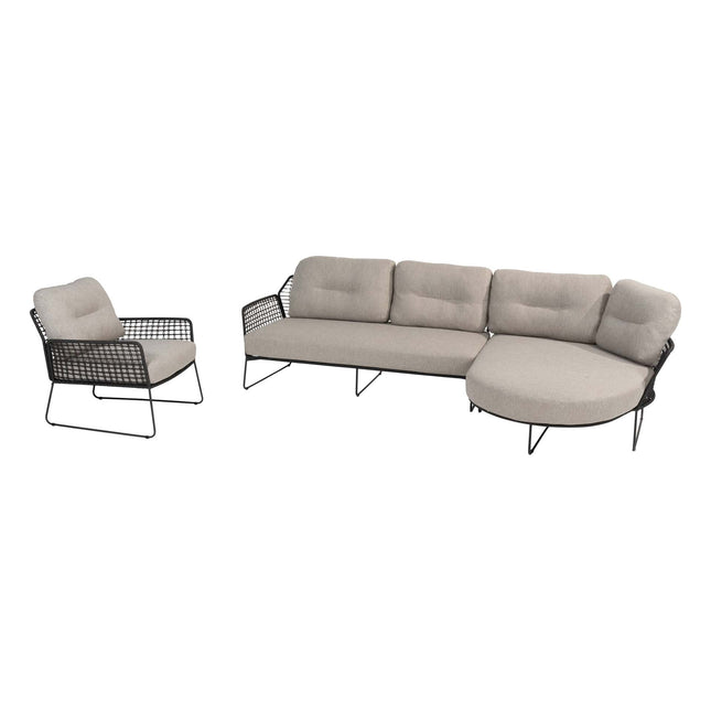 Taste 4SO Rhodes Chaise Lounge Bank + Lounge Stuhl