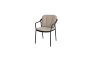 91579  Manitoba stackable dining chair Anthracite with 2 cushions 01
