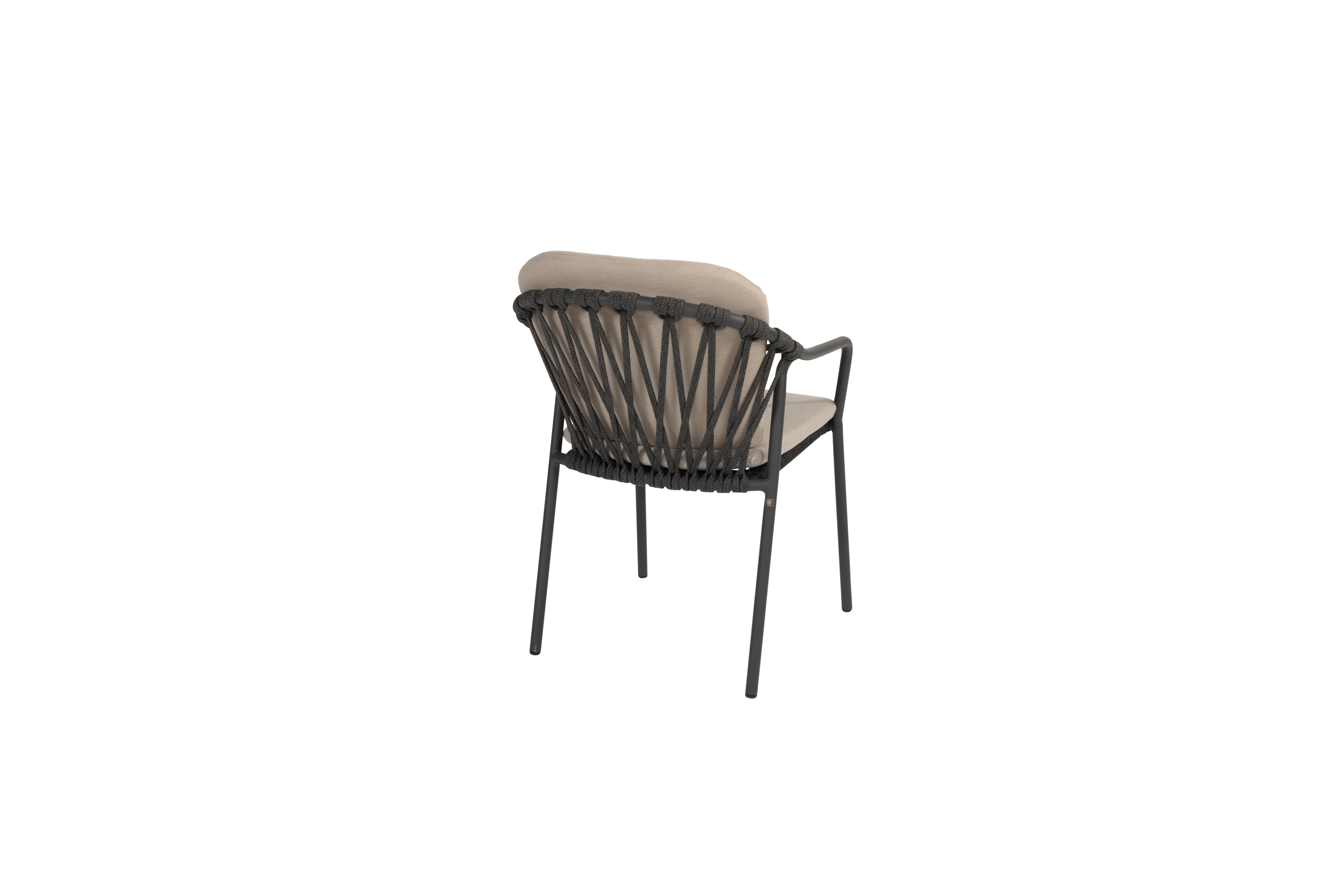 91579  Manitoba stackable dining chair Anthracite with 2 cushions 03