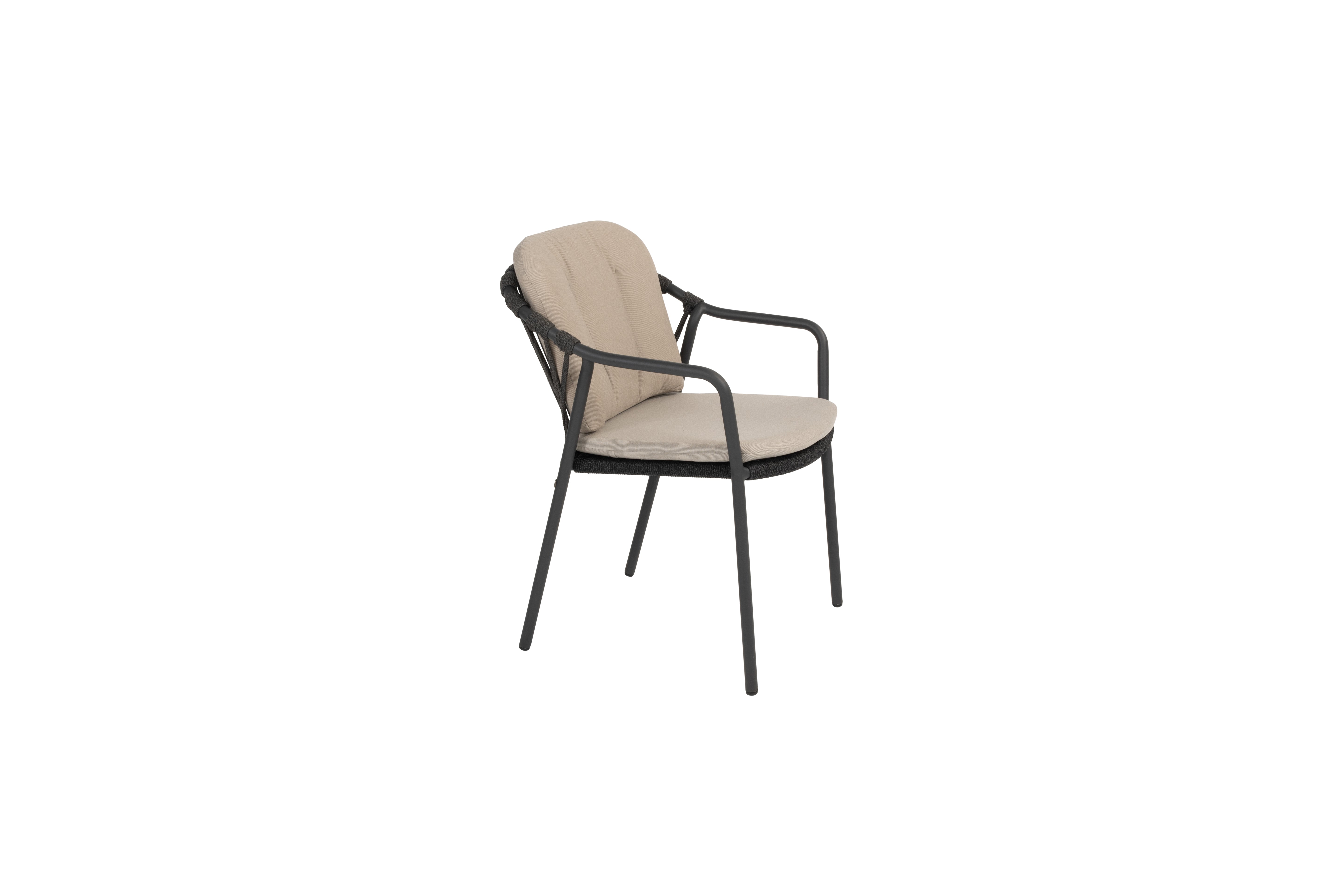 91579  Manitoba stackable dining chair Anthracite with 2 cushions 04