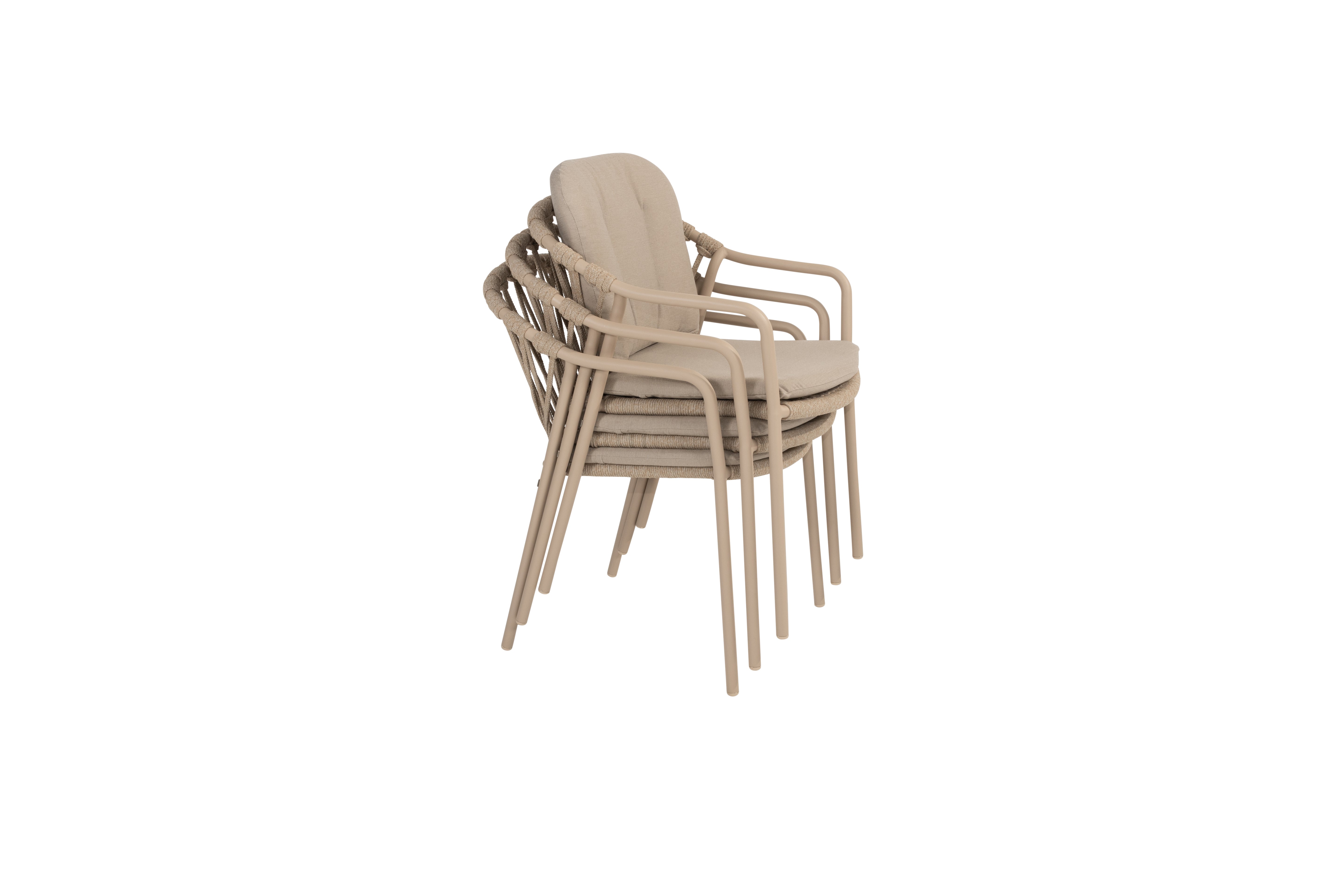 91580  Manitoba stack of 3 dining chairs Latte