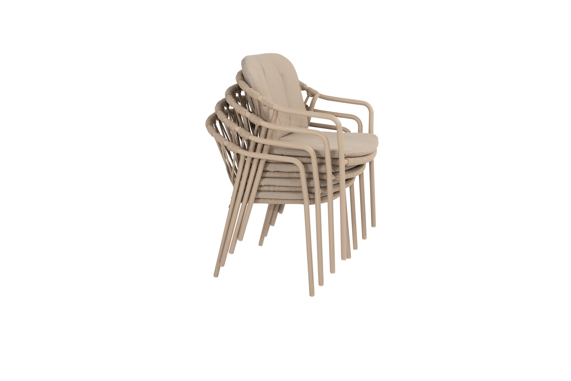 91580  Manitoba stack of 4 dining chairs Latte