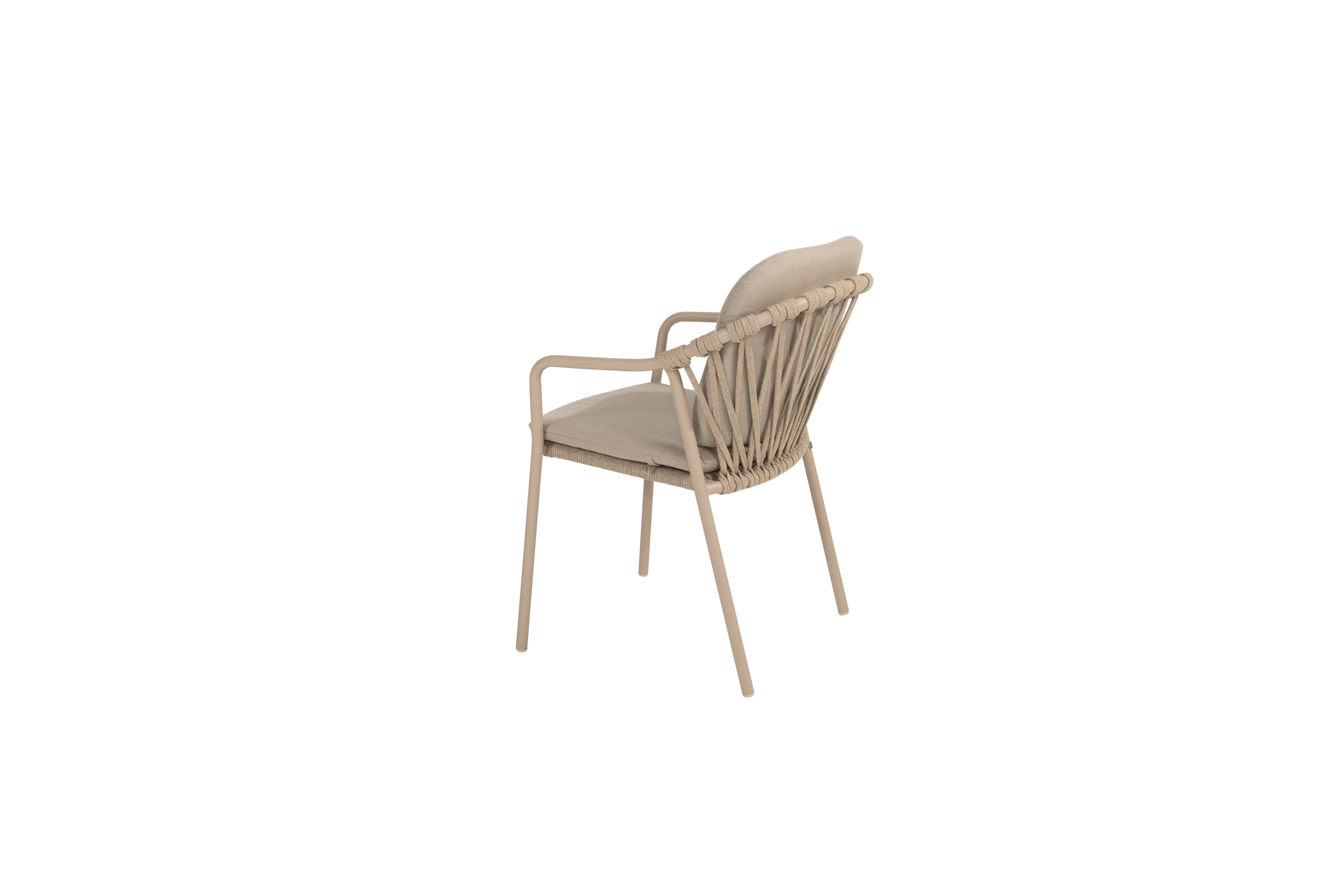 91580  Manitoba stackable dining chair Latte with 2 cushions 02