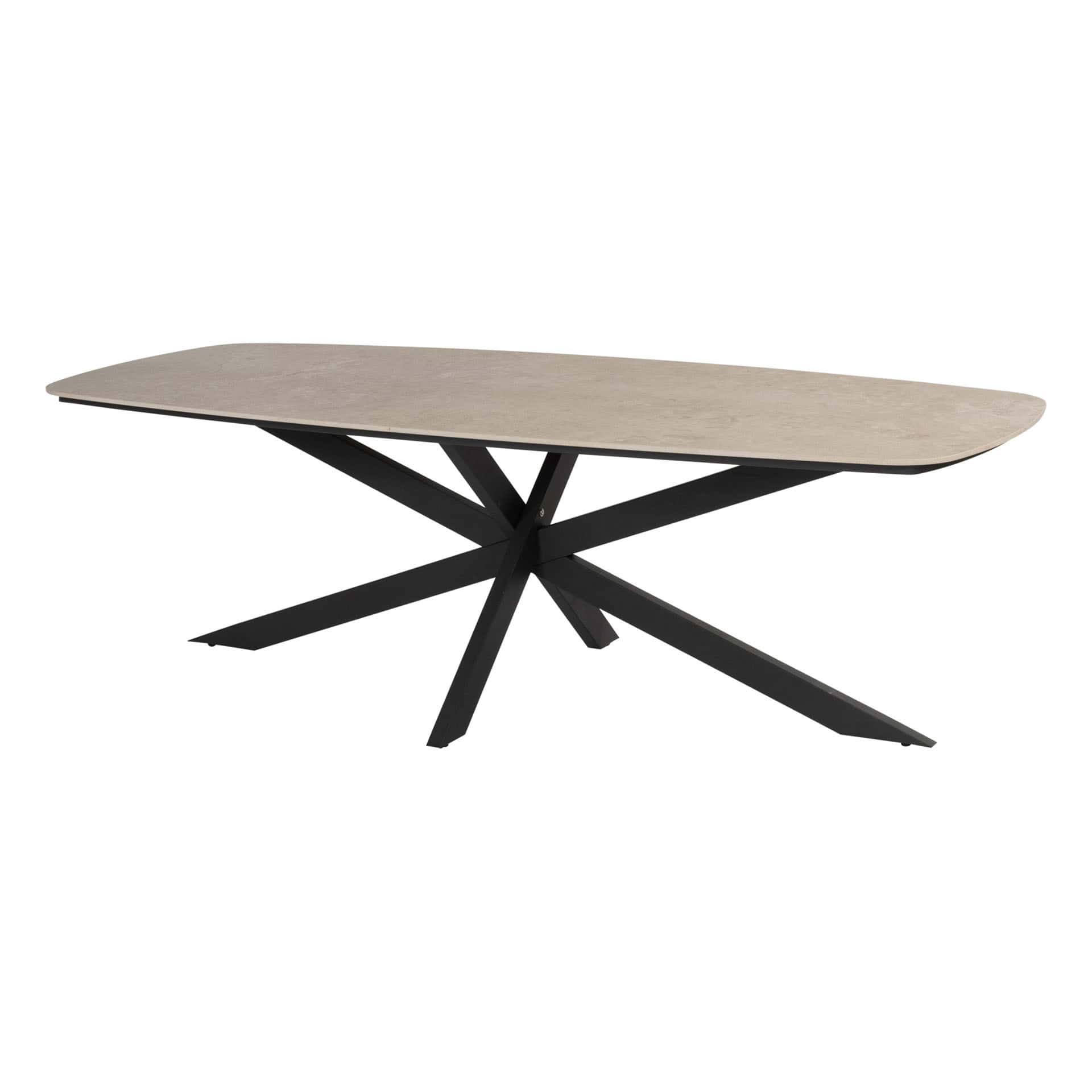 4SO Fabrice dining set anthracite (6 st.) + Taste 4SO Prado tafel 240x105cm - afbeelding 7
