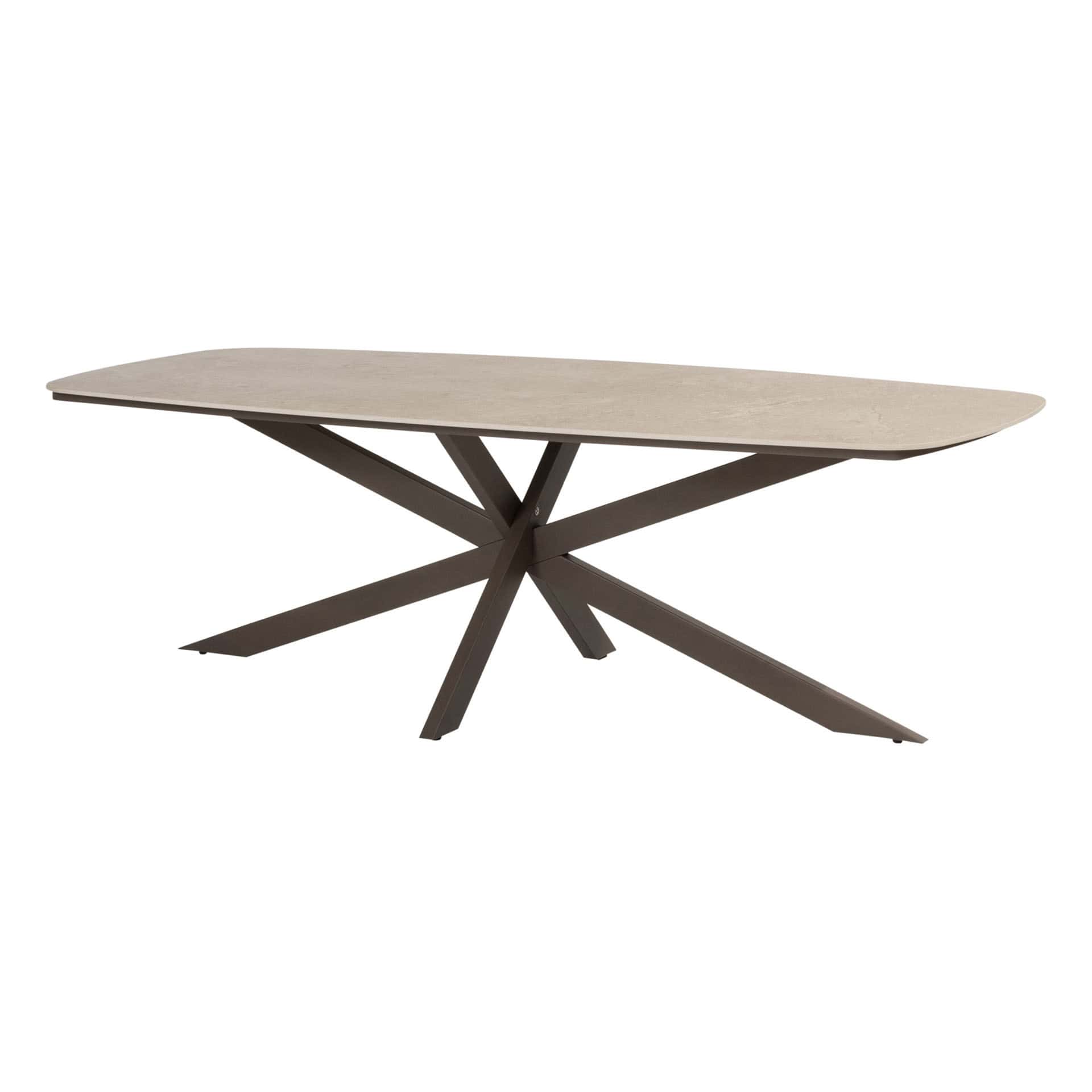 4SO Calma dining set terre (6 st.) met Prado tafel 240x105cm