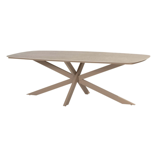 Taste 4SO Sienna Dining + Prado Tisch mit Keramik -Tisch -Top -Fass -Latte 240 cm