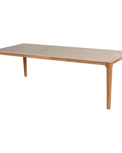 4 Seasons Outdoor Samos Essstuhl + Geschmack 4SO Liam Tisch mit Keramikplatten 240 cm