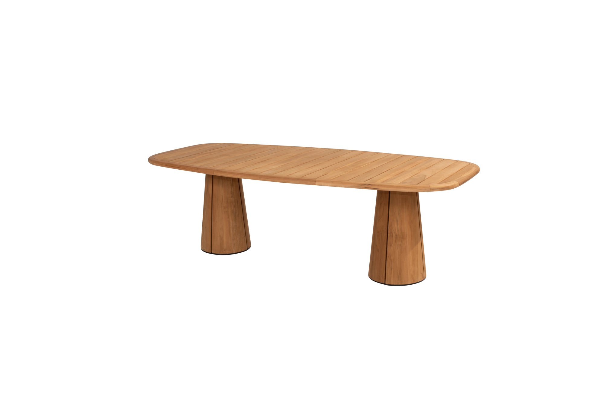 4 Seasons Outdoor Capri barrel shape table teak 240x110cm - Image 1